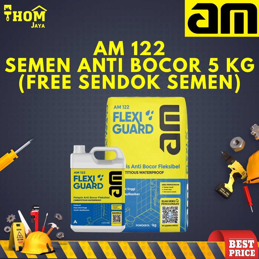SEMEN ANTI BOCOR / PELAPIS ANTI BOCOR / WATERPROOFING ( GRATIS SENDOK SEMEN ) - 5KG - AM 122