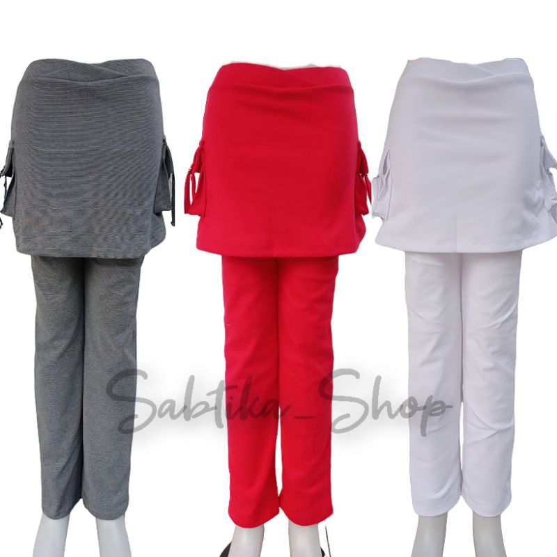 CELANA ROK KANTONG WANITA CBR | SENAM OLAHRAGA AEROBIC ZUMBA TERBARU | BAHAN SPANDEX PREMIUM M JUMBO