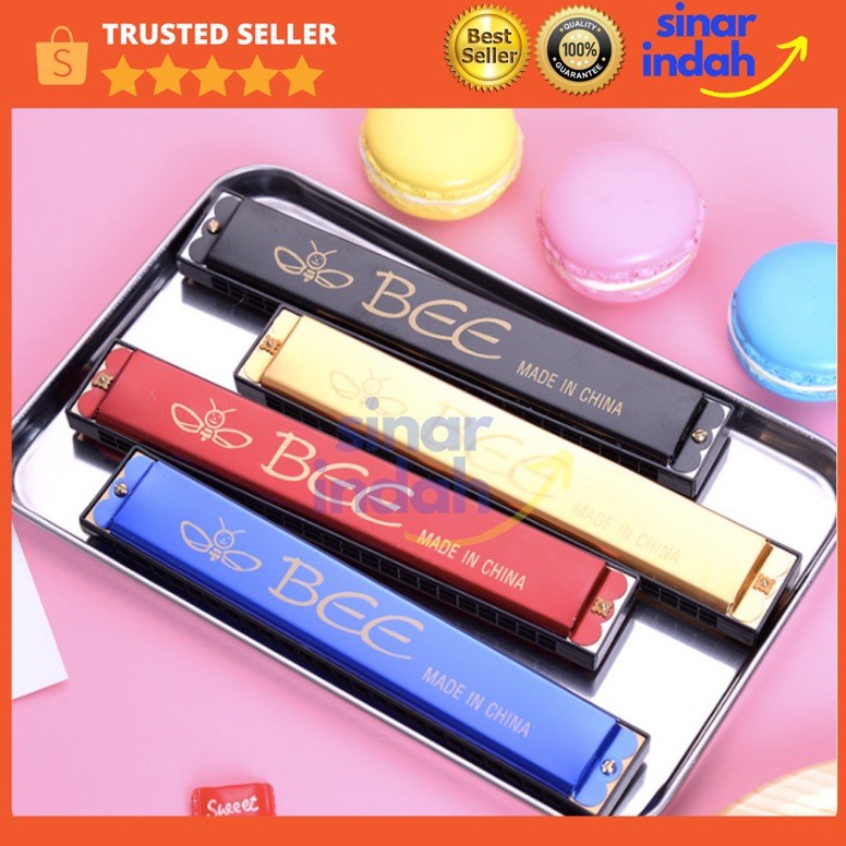 KODE P34K HARMONIKA BESAR BEE 24 HOLE Key C Murah Yamaha Alat Musik Tiup Harmonica MEDAN