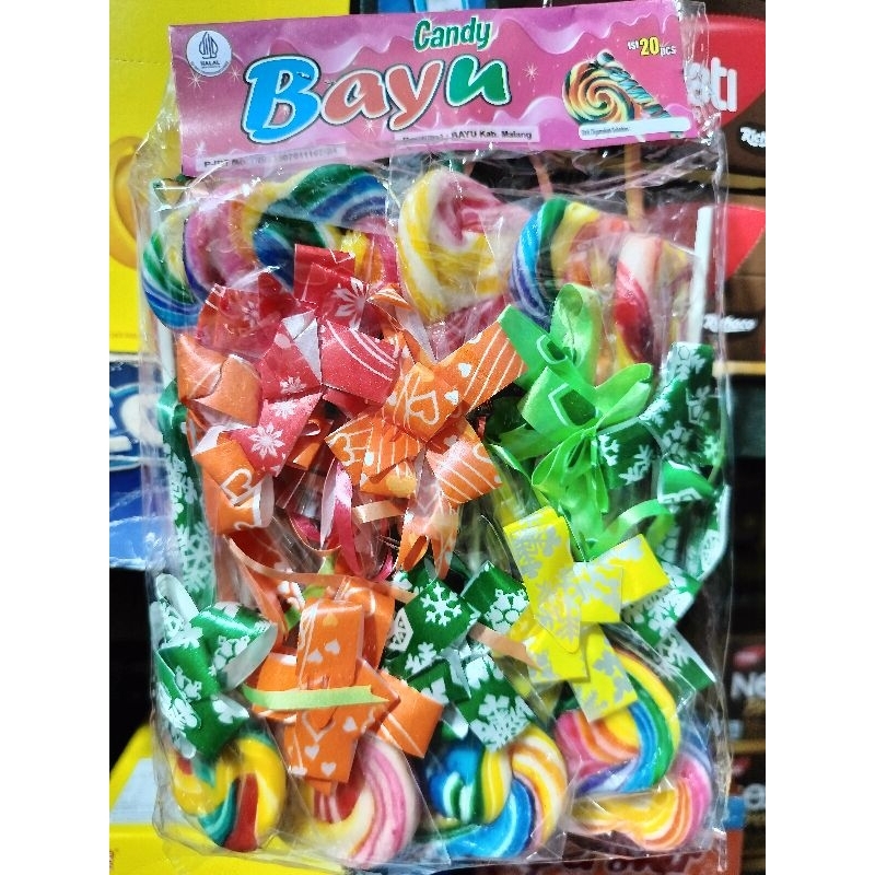 

Candy Bayu Lollipop ( 1 Bungkus isi 20 Pcs )