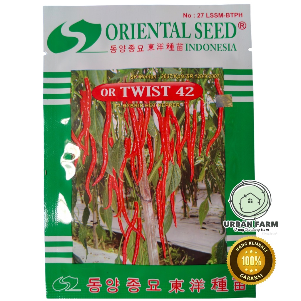 Benih Cabe Keriting OR TWIST 42 / 10 gr / Oriental Seed / bibit cabai red kriss tm 999 twist