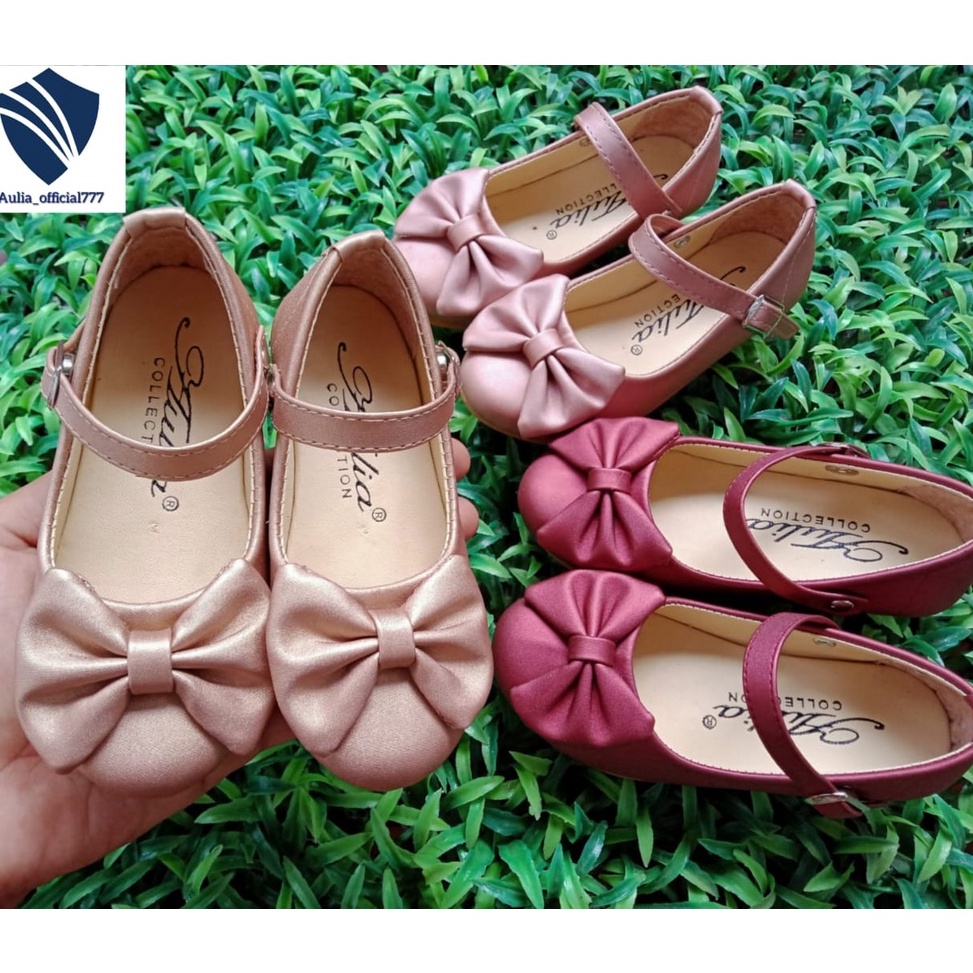KODE Y88G Aulia Sepatu Pesta Anak Perempuan Motif Pita