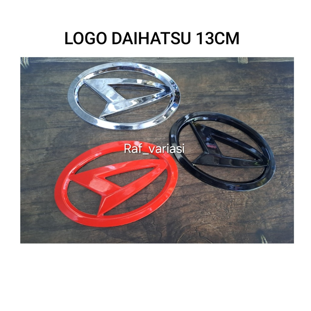 Emblem logo belakang Xenia sigra ayla 2012 - 2024 ukuran 13cm / Logo daihatsu xenia 2012 - 2022 / em