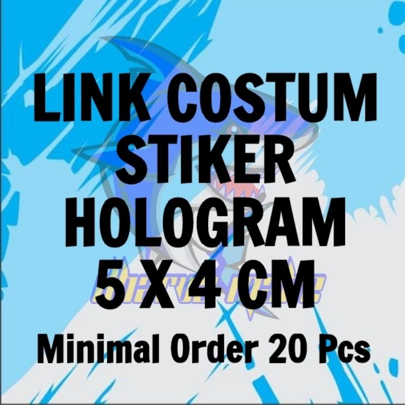 

Stiker Costum, Bahan Vinyl Glossy, Bahan Hologram