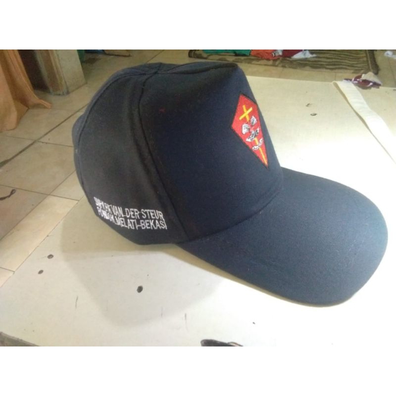 Topi Custom Logo sekolah Sd Smp Sma bahan Drill