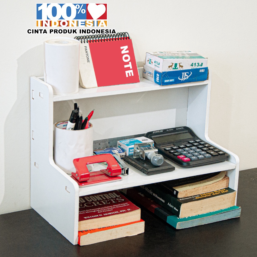 MURAH MERIAH Rak Meja Rumah Tempat Penyimpanan Kosmetik Rak Desktop Kamar Kantor Serbaguna  LC66