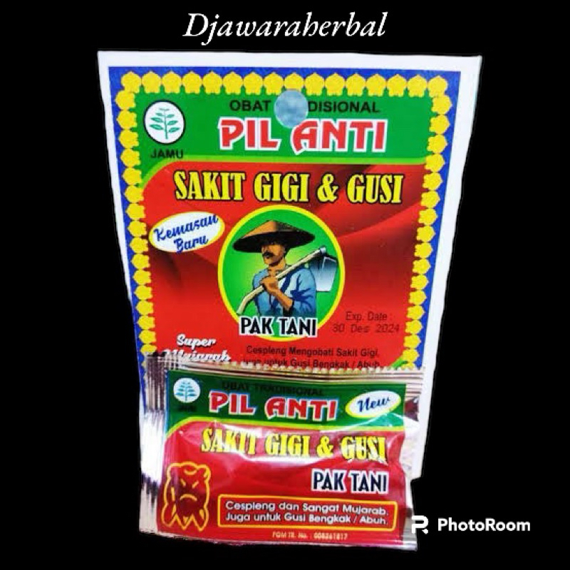 Pak Tani Pil sakit gigi isi 12 sacset Jos
