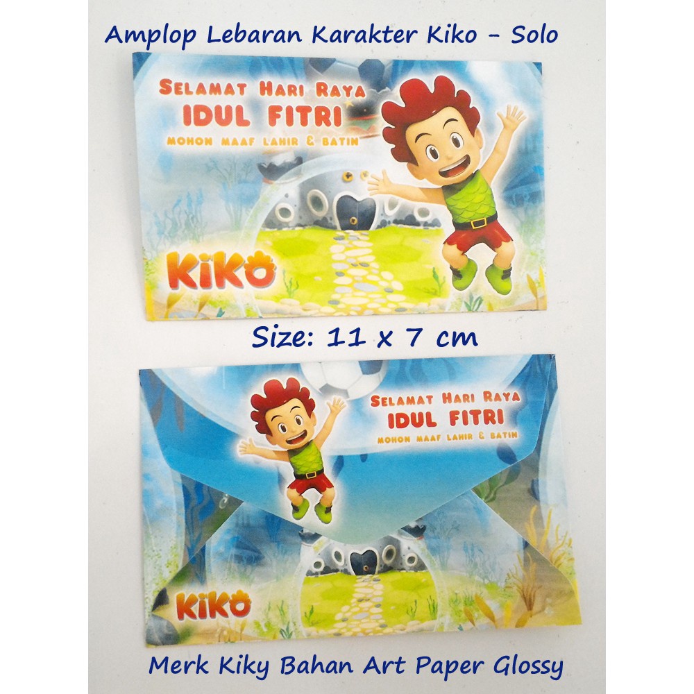 

KILAT Amplop Lebaran Karakter Kiko Amplop Idul Fitri Art Paper Glossy B4