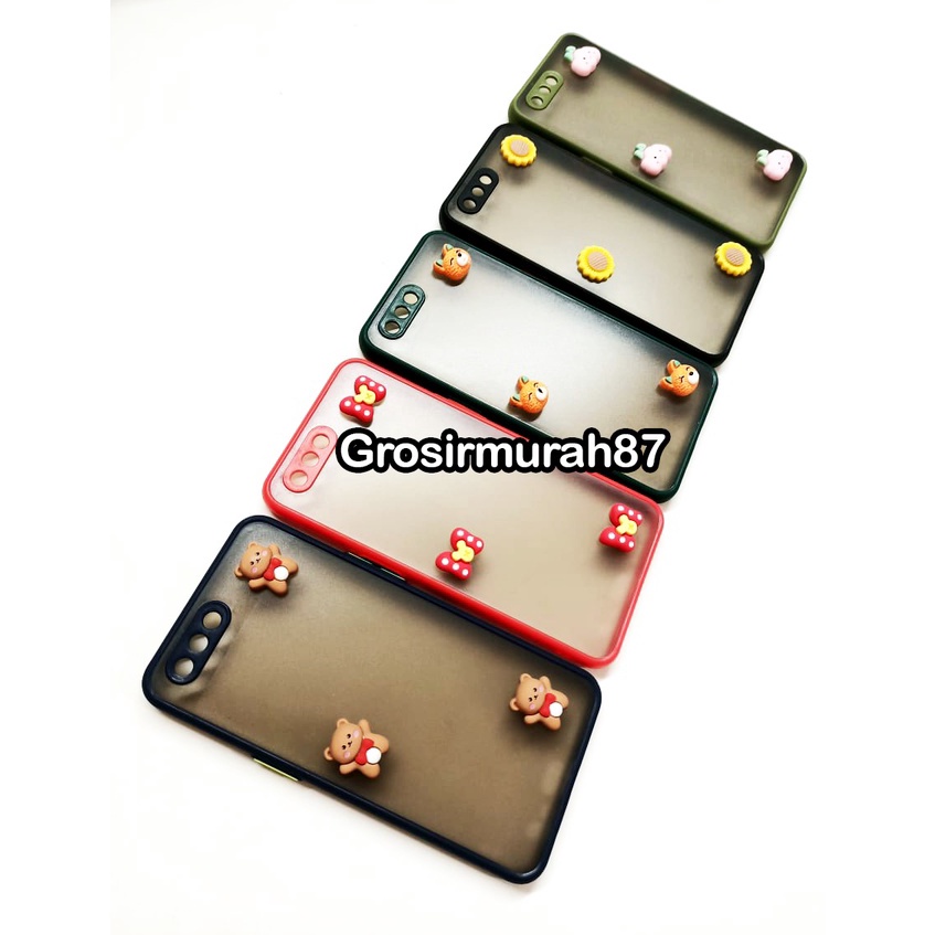 CEPAT candy macaron softcase case tebal kondom hp oppo a3s Pink maroon kuning hitam navy
