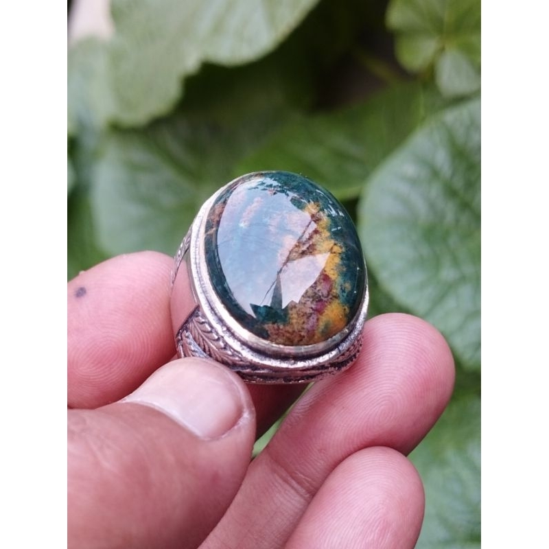 Cincin akik nogosui panycawarna motif