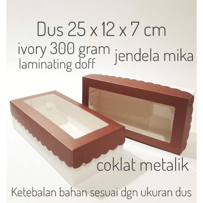 

Dusbolu25x12x7 boxbrownies kotak kue brownies