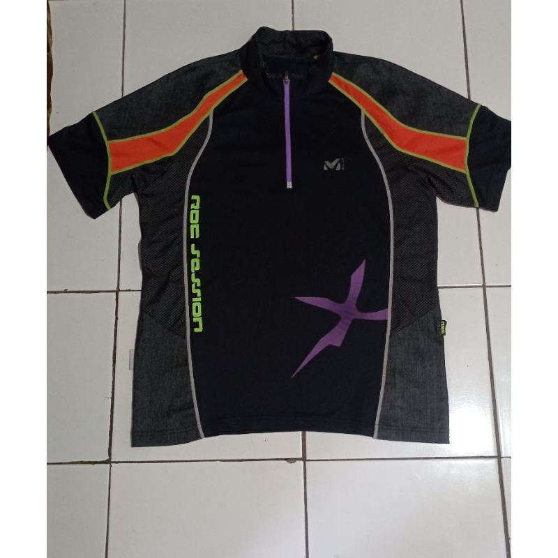 baselayer kaos jersey outdoor Millet ROC Session like new