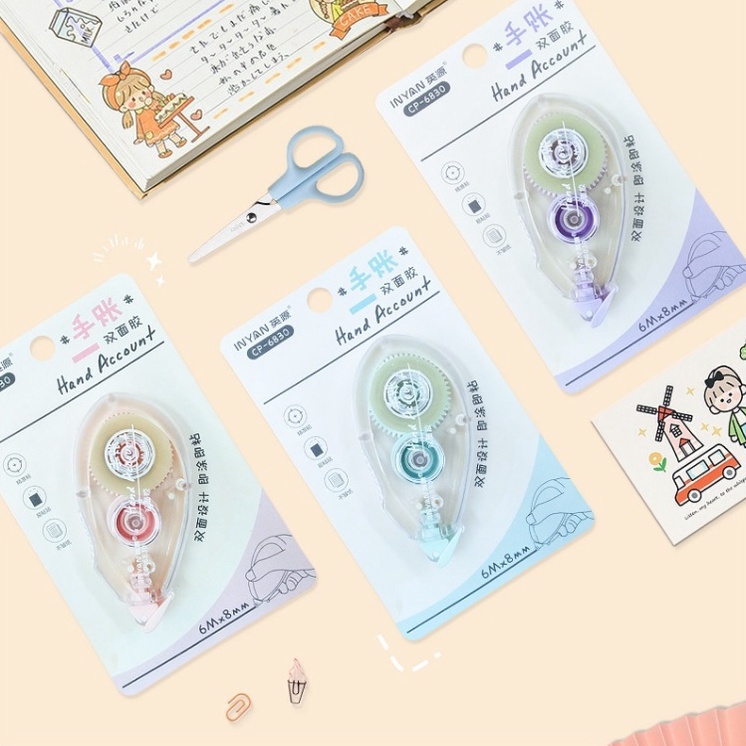 

DISKON BESAR Hand Account Glue Tape Lem Roll Lem Kertas