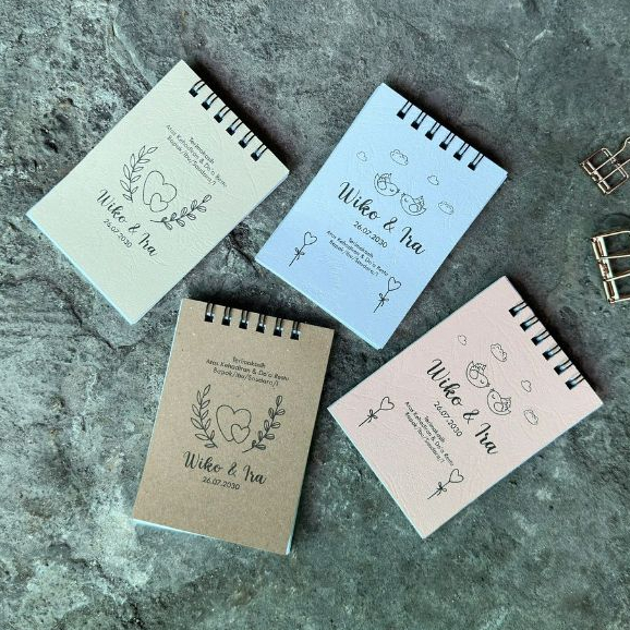 

Souvenir Notebook Custom Nama Tulisan Aesthetic Mewah Murah