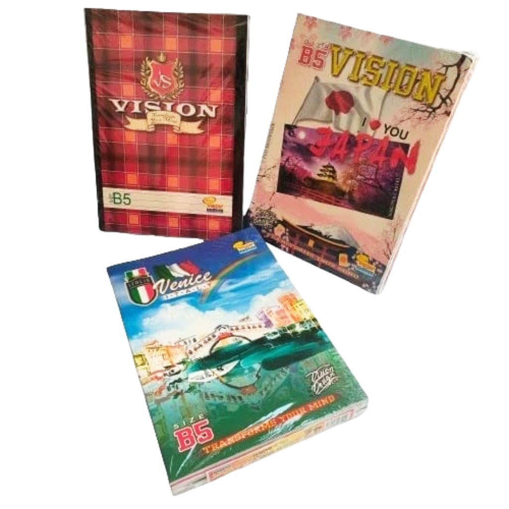 

BUKU TULIS SEKOLAH RANDOM COVER BOXY VISION 1 PAK ISI 6 BUKU 42 LEMBAR