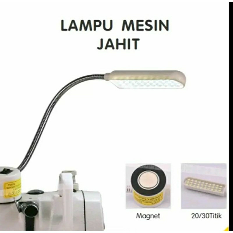 (ReniQiya) Lampu LED Mesin jahit 30 titik AEON