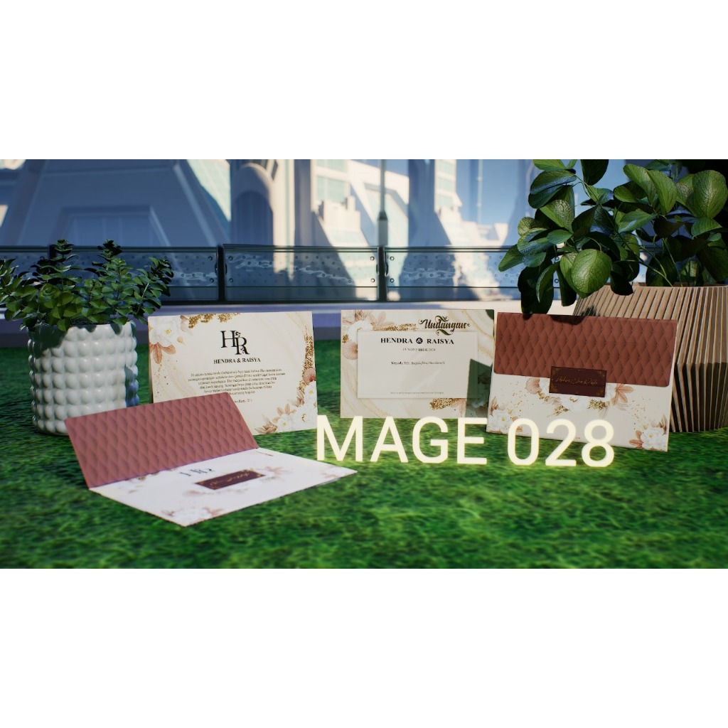 Undangan pernikahan blanko mage 28 nikah wedding murah unik elegan harga ukuran plastik