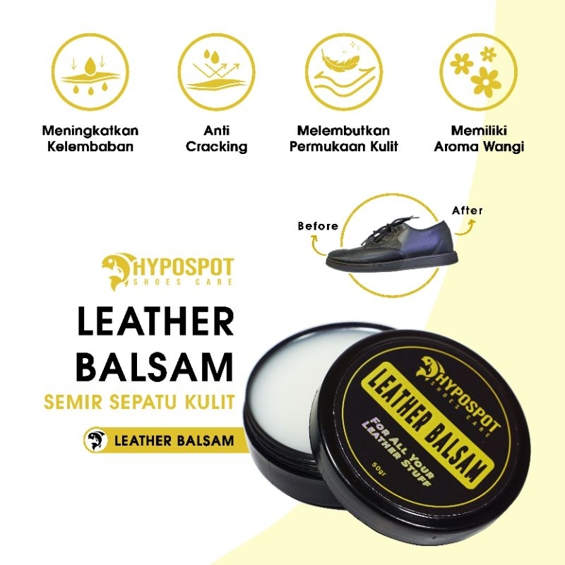 HYPOSPOT - Leather Balsam Semir Sepatu Kulit Semua Warna