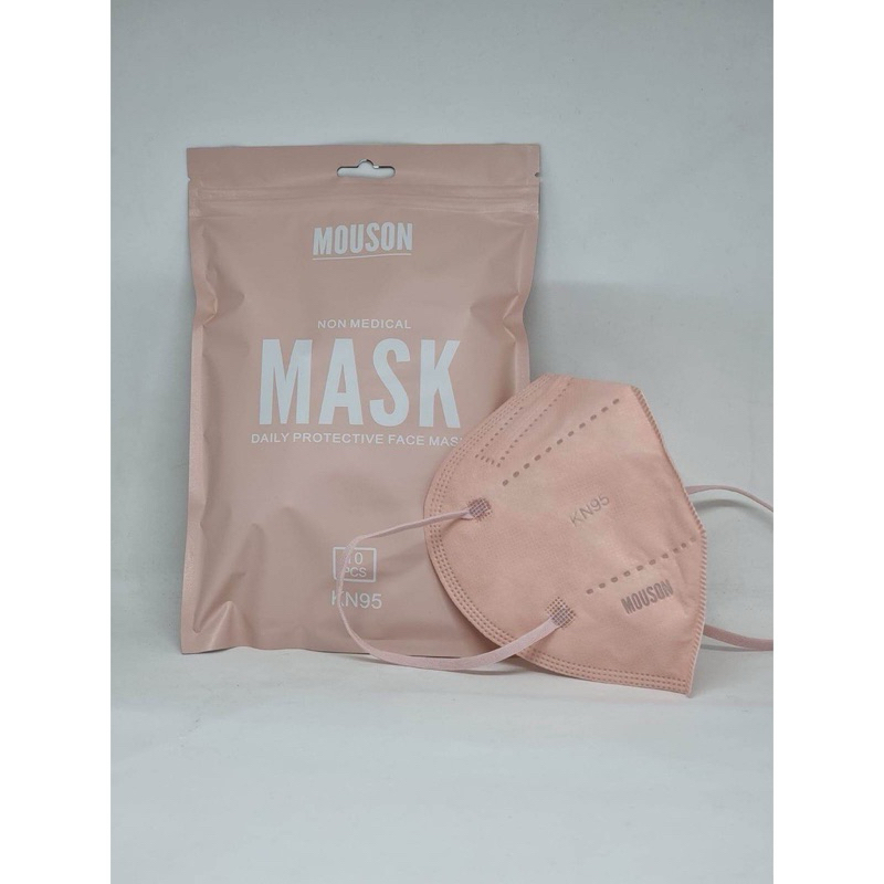 MASKER MOUSON KN95 isi 25 Pcs Nude Pink