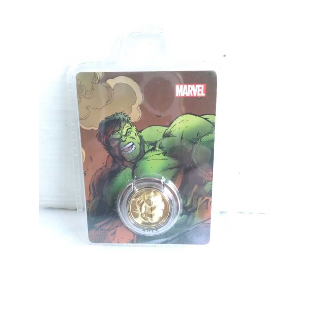 Koin Metal Marvel Hulk Mainann Coin Metal Hulk Marvel