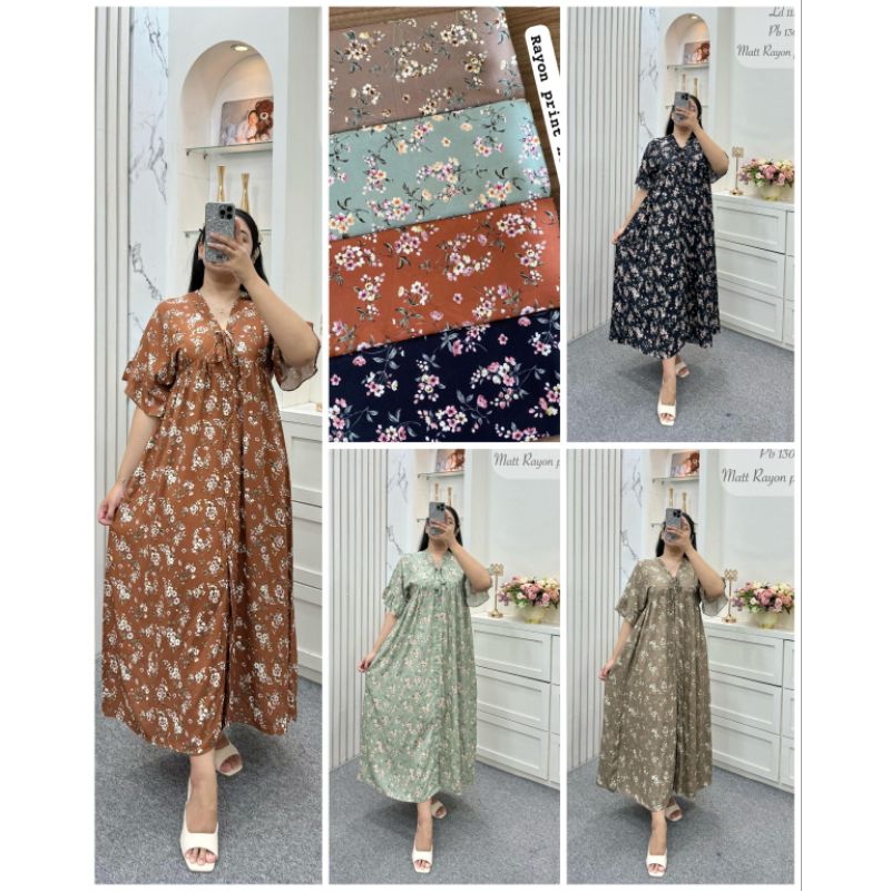 daster kimono jumbo wanita/dress kimono long