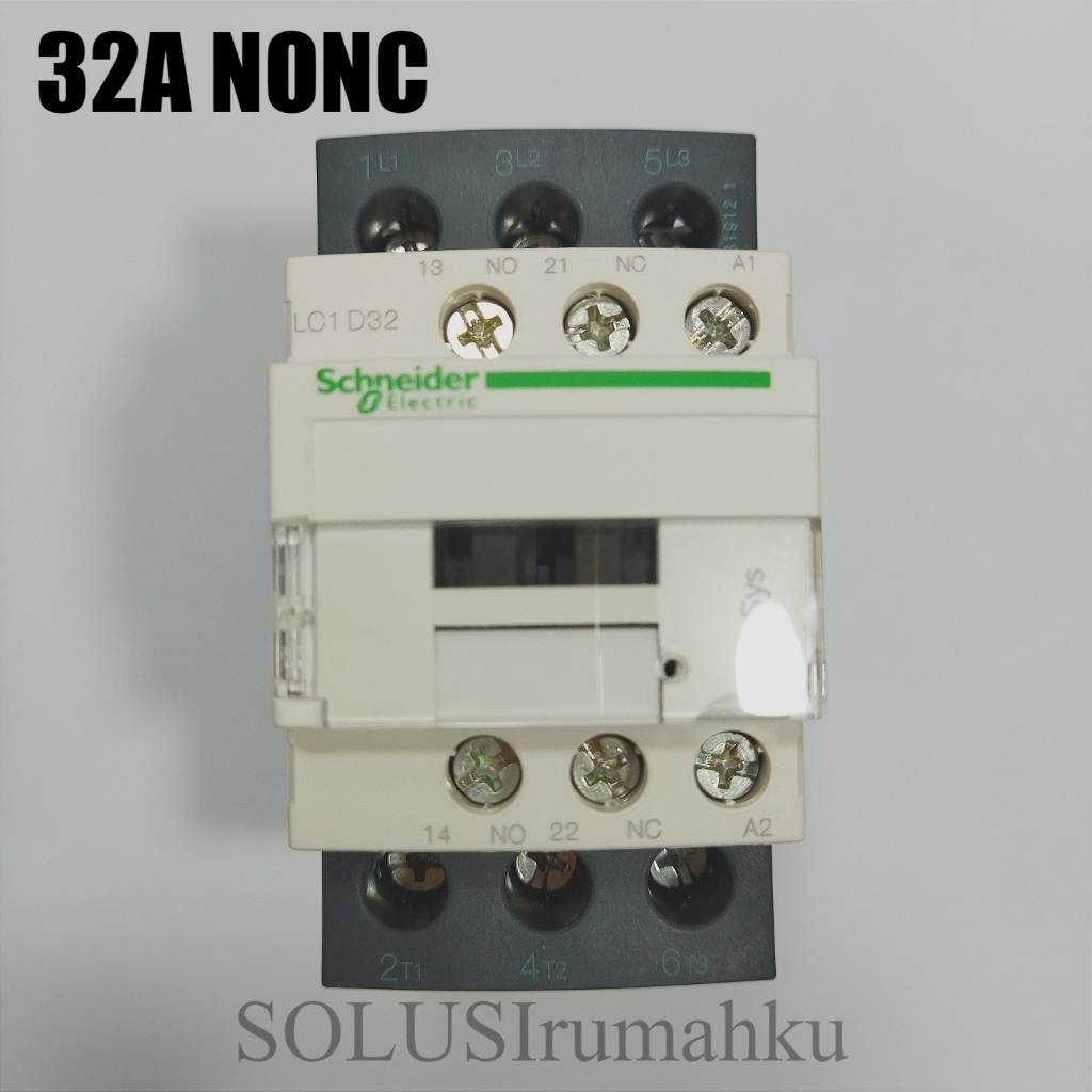 CONTACTOR SCHNEIDER LC1 D32 ( 32A NO NC ) TESYS