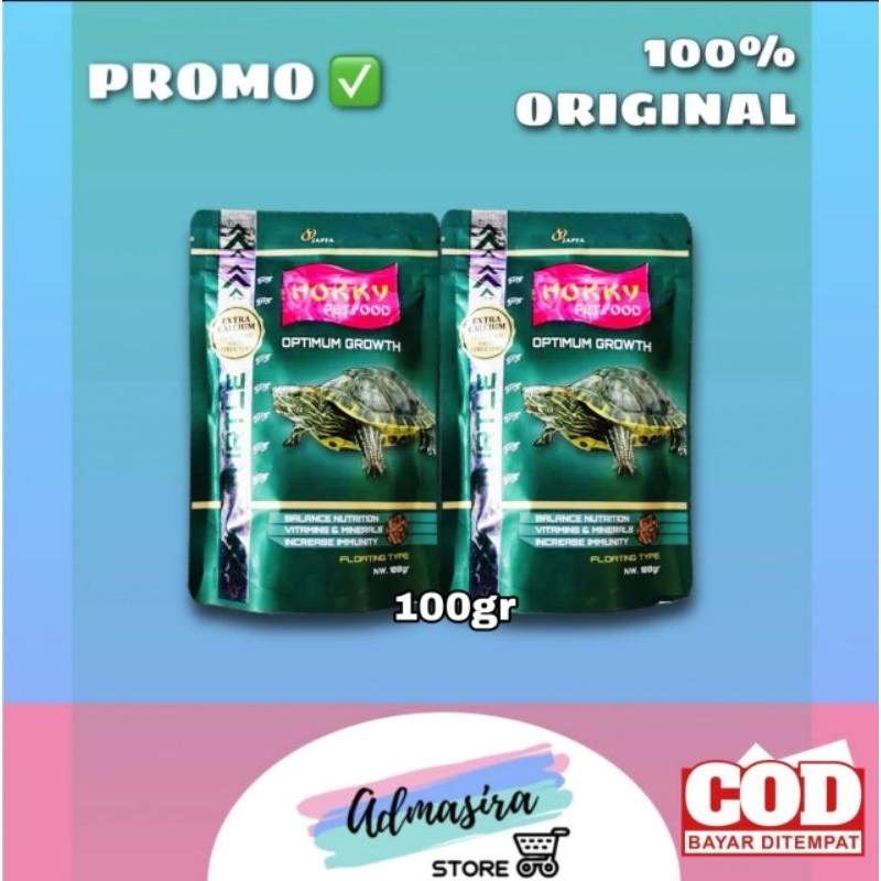 HOKKY TURTLE Food Kura Kura 100 gram Japfa Hokky Turtle Stick Pakan Reptil Kura Kura