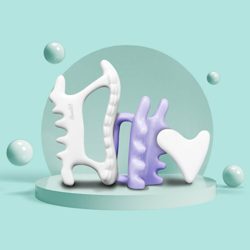 READY STOCK FILLIMILLI V Face Massager/dual mini guasha massager/face&body massager/ceramic body mas