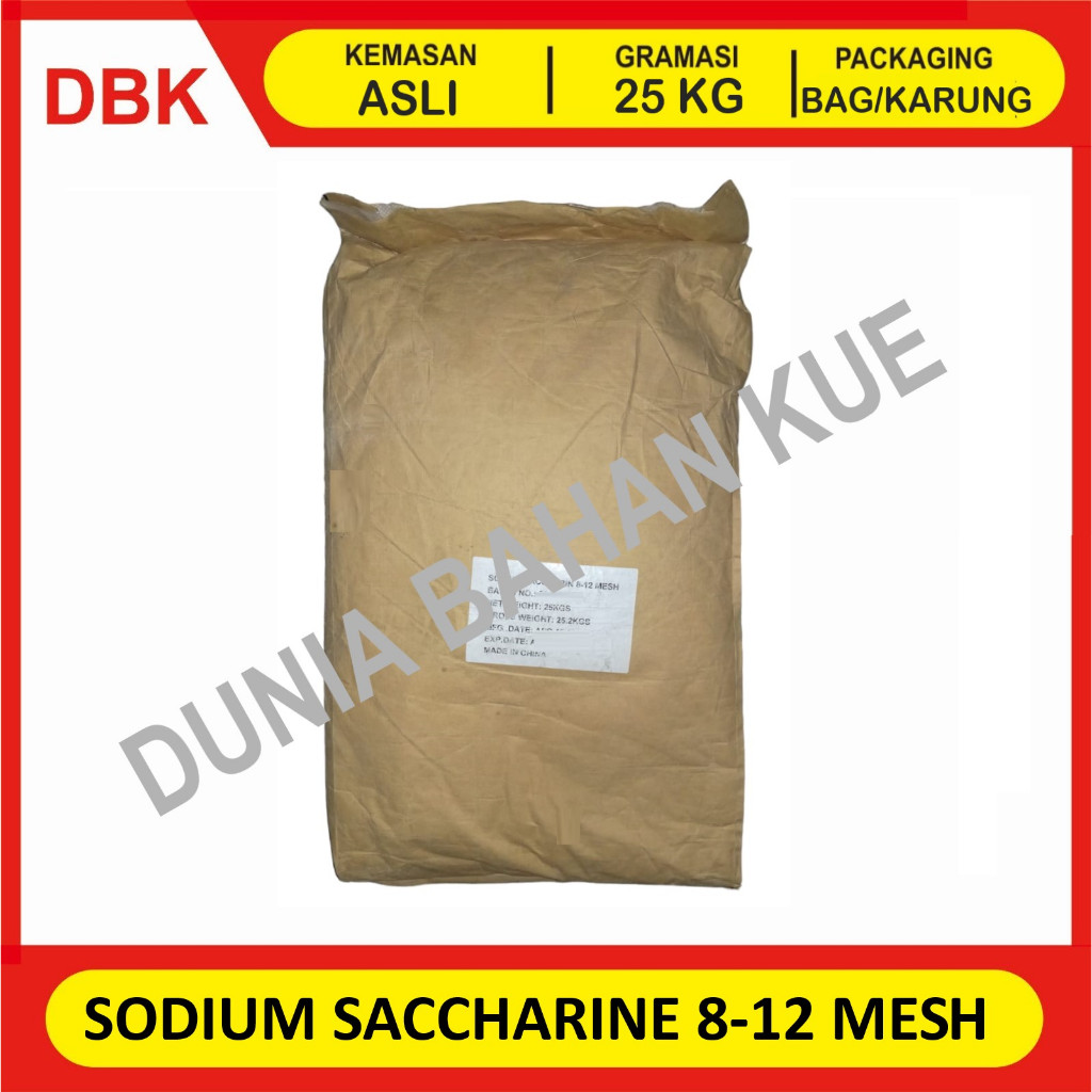 

SODIUM SACCHARINE 8-12 MESH SAKARIN - 1 BAG 25 KG / PEMANIS 300-400x GULA