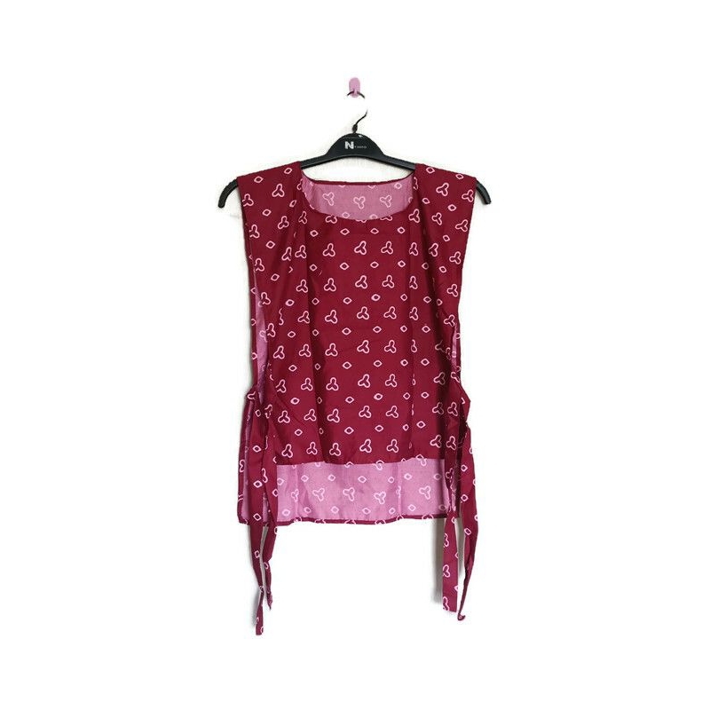 (TRENGGINAS PART III JUMPUTAN BATIK) ROMPI BATIK OUTER BATIK VEST BATIK ORIGINAL JUMPUTAN MERAH HITA