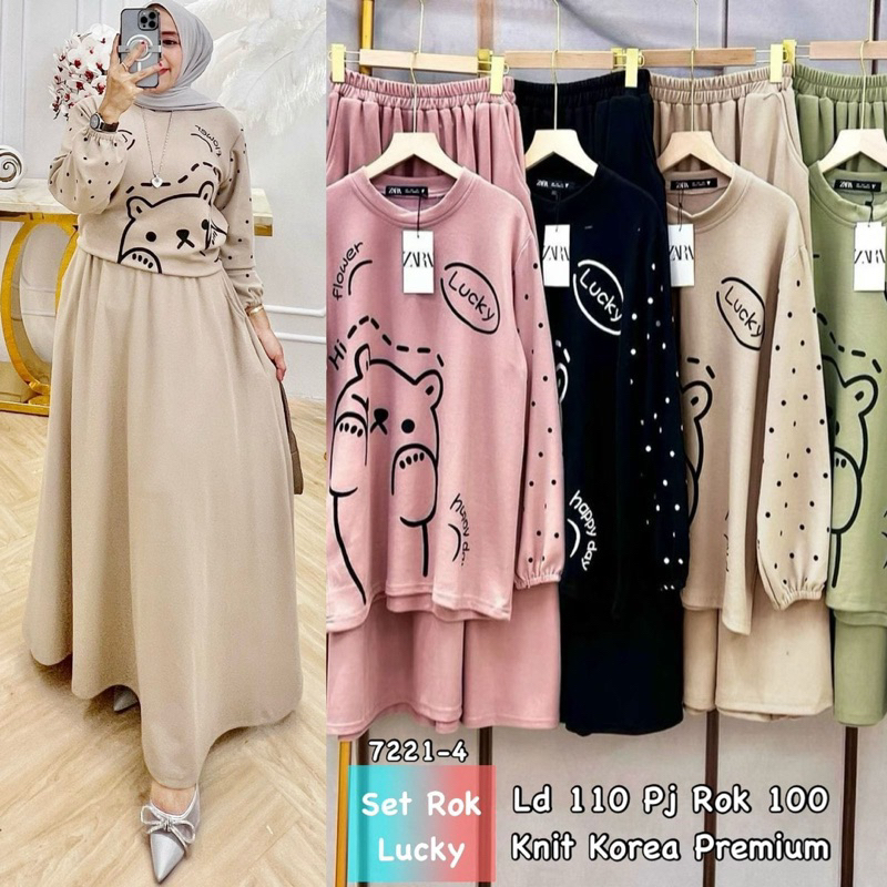 ONE SET ROK LUCKY KNIT KOREA PREMIUM