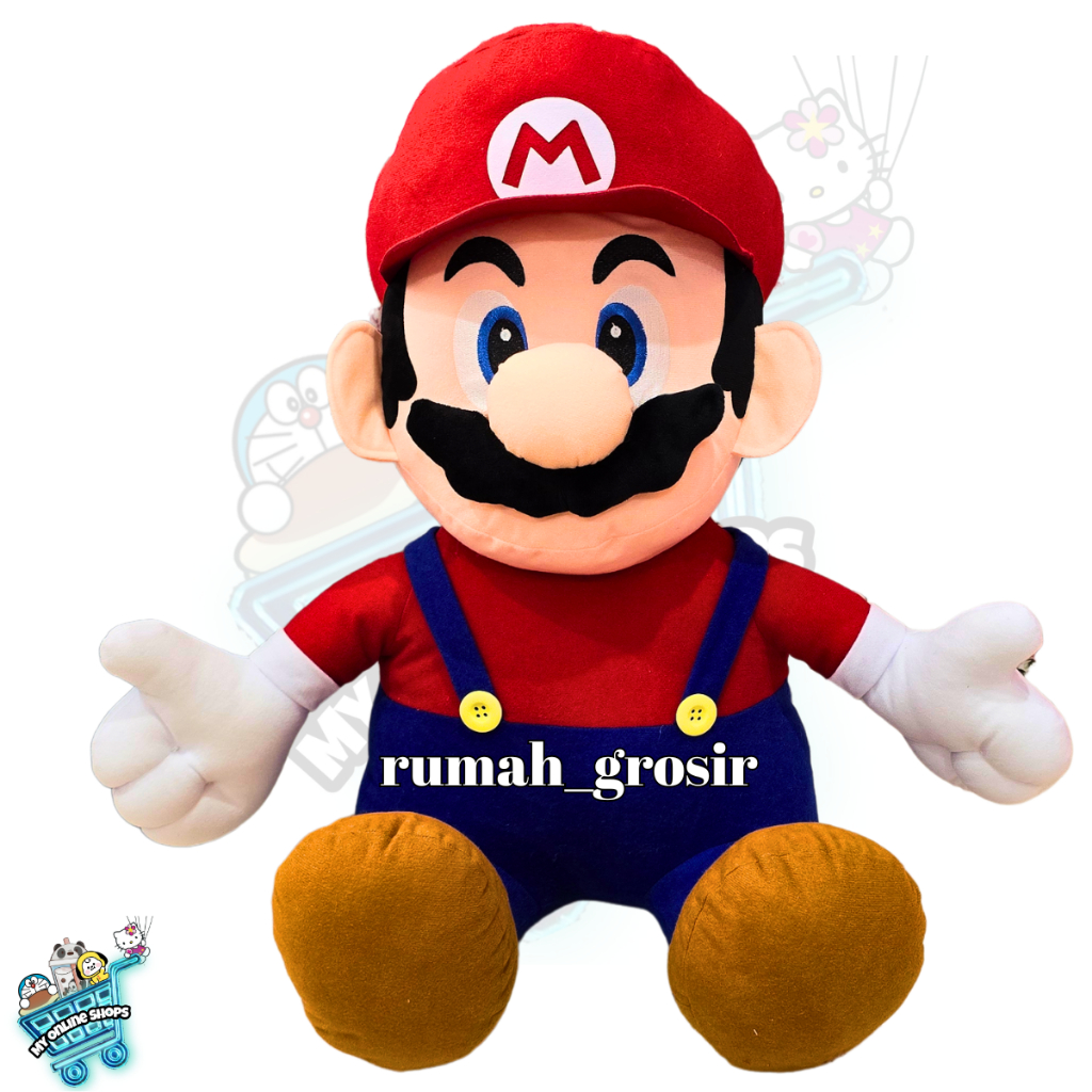 Boneka Mario Bros Jumbo / Boneka Super Mario Jumbo
