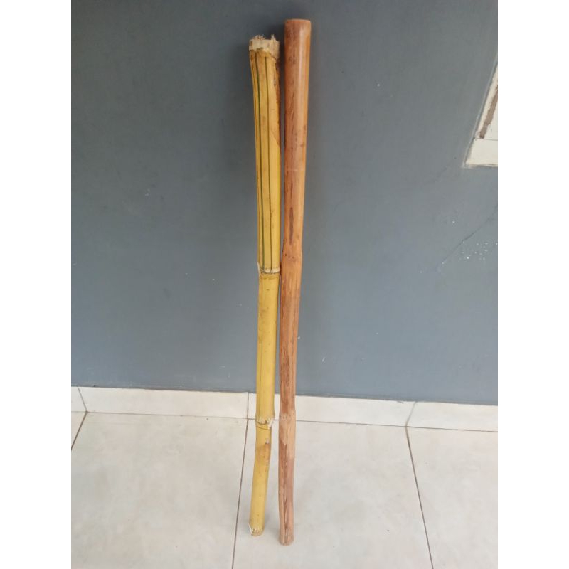 bambu kuning tongkat/ alat bantu jalan lurus