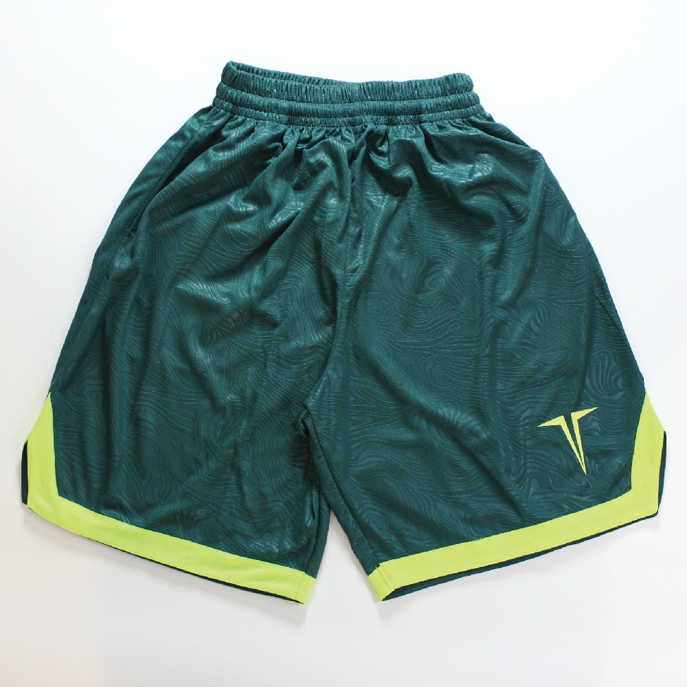 Celana Basket Terra Flow Emboss Hijau Botol Hijau Stabilo