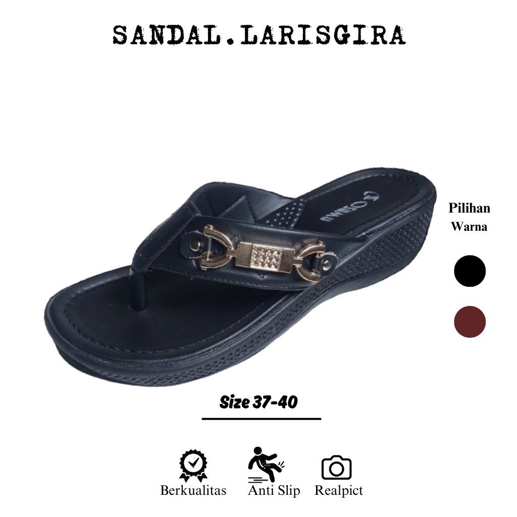 ozawa sendal wedges japit terbaru/Ozawa sandal wedges wanita