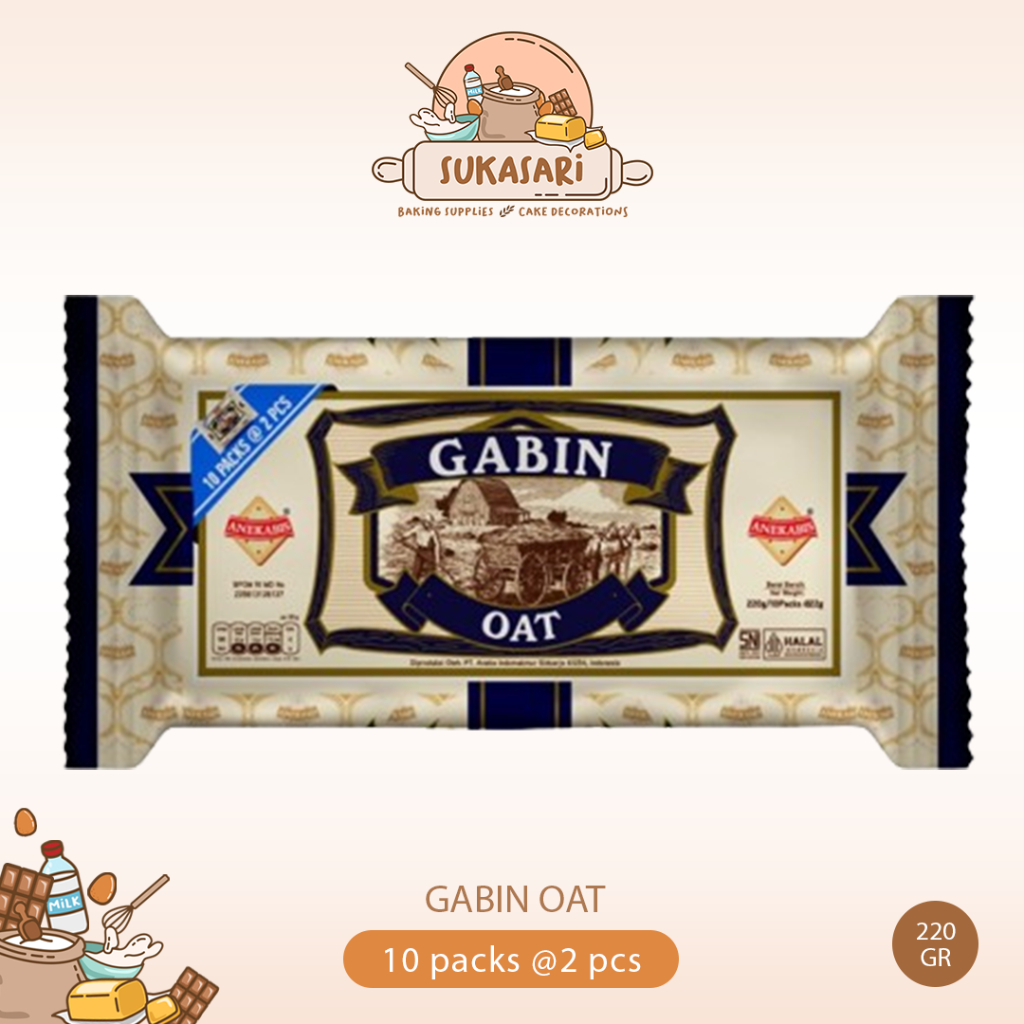 

Gabin Oat 10 x 22g biscuit snack