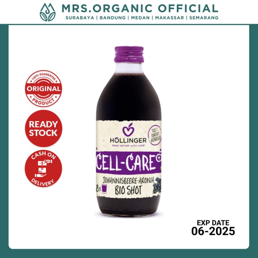 

Jus Blackcurrant Organik Hollinger Organic Cell Care + Shot 330ml