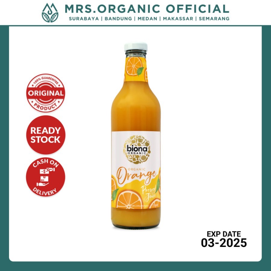 

Jus Buah Asli Organik Jeruk Biona Organic Orange Juice Pressed 750ml