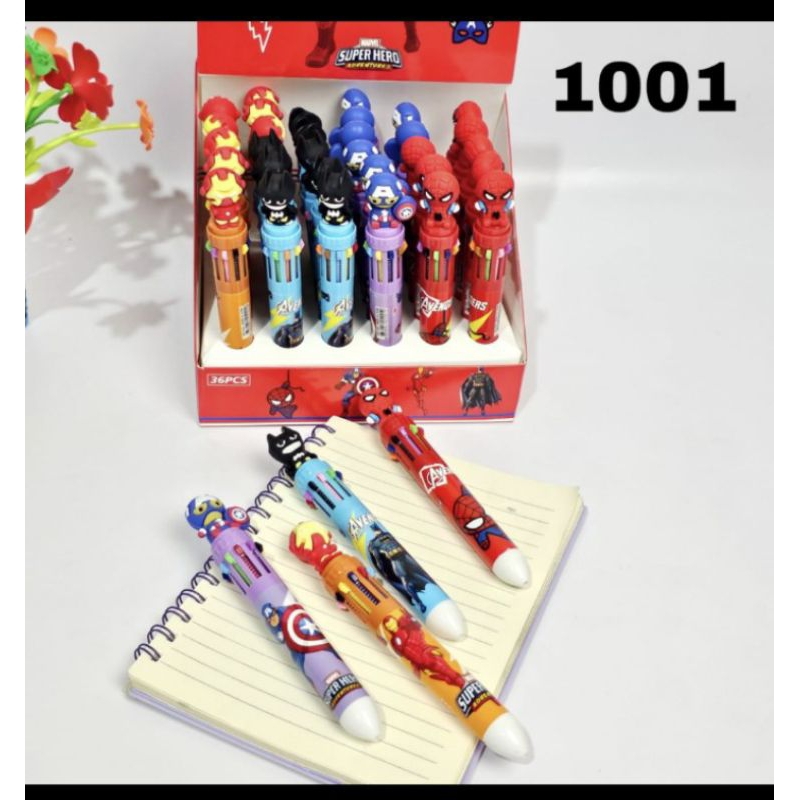 

pen 10 warna motif avengers satuan