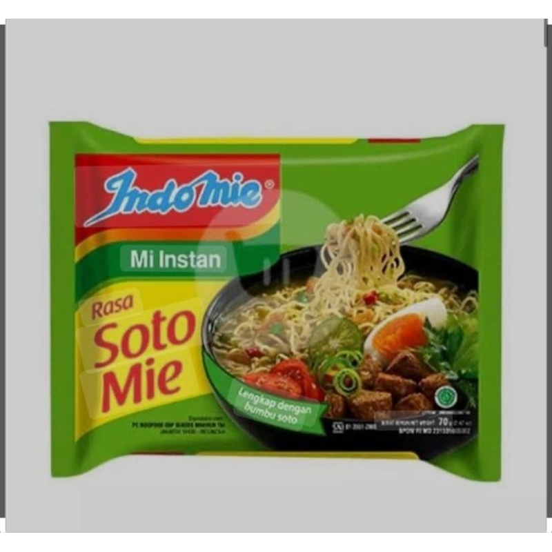 

Indomie Mi instan Rasa soto mie 1 dus isi 40 pcs