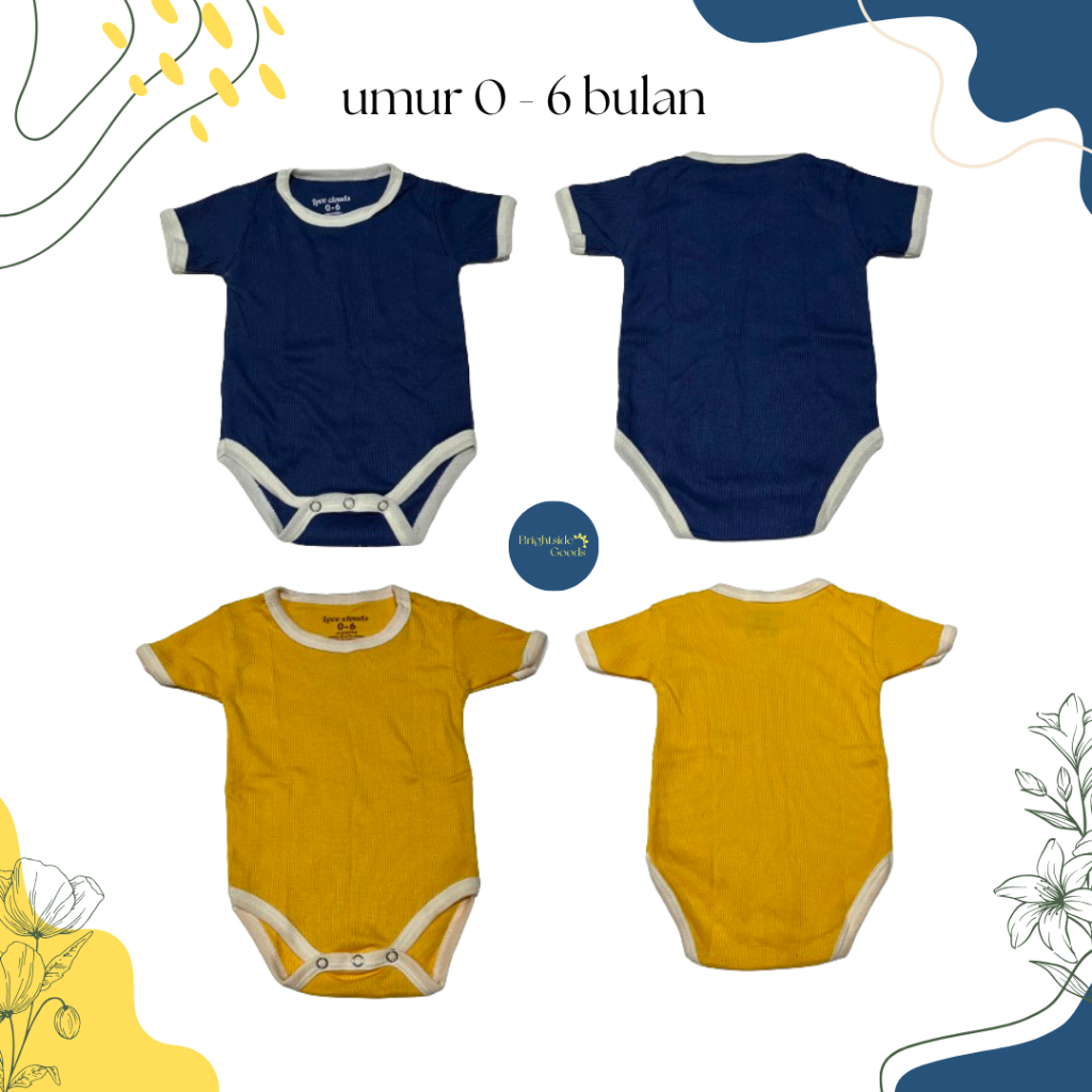 Romper Bayi Pendek / Jumper Tidur Bayi / Baju Tidur Bayi / Piyama Tidur Bayi