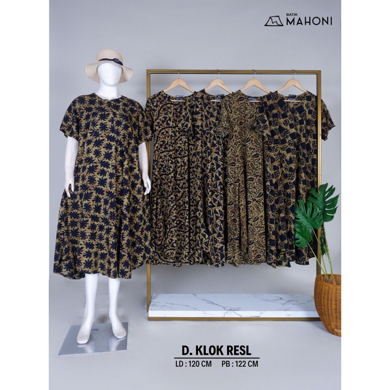 DASTER KLOK CAP BATIK MAHONI