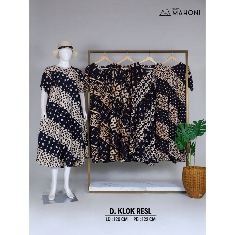 DASTER KLOK CAP BATIK MAHONI