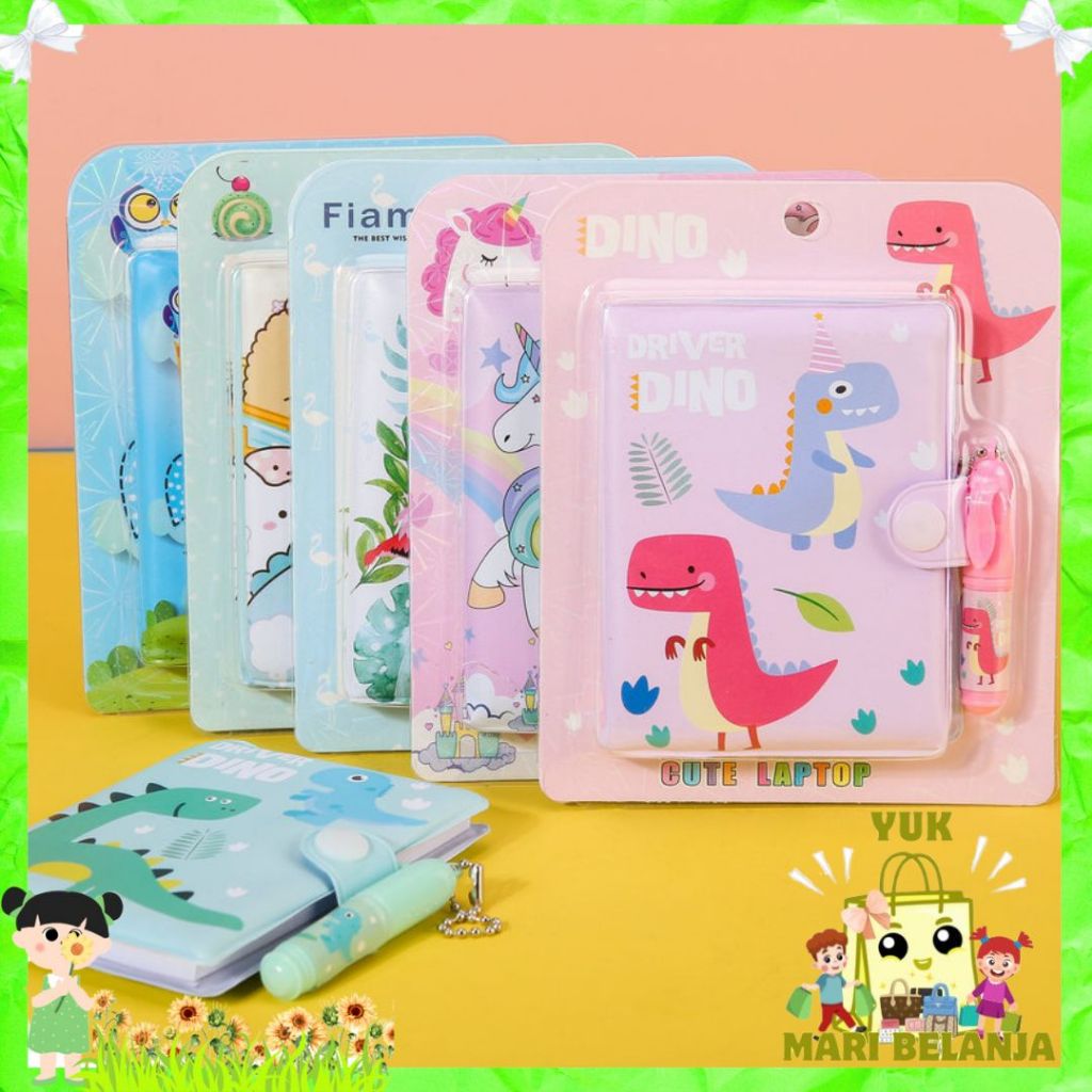 

YMB Set Mini Note Book Notes Unicorn Free Pena Kartun Lucu Kreatif Untuk Anak Anak Buku Catatan Lucu Dengan Pulpen