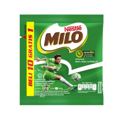 

Milo Activ Go Sachet DUS isi 20x10x22Gr