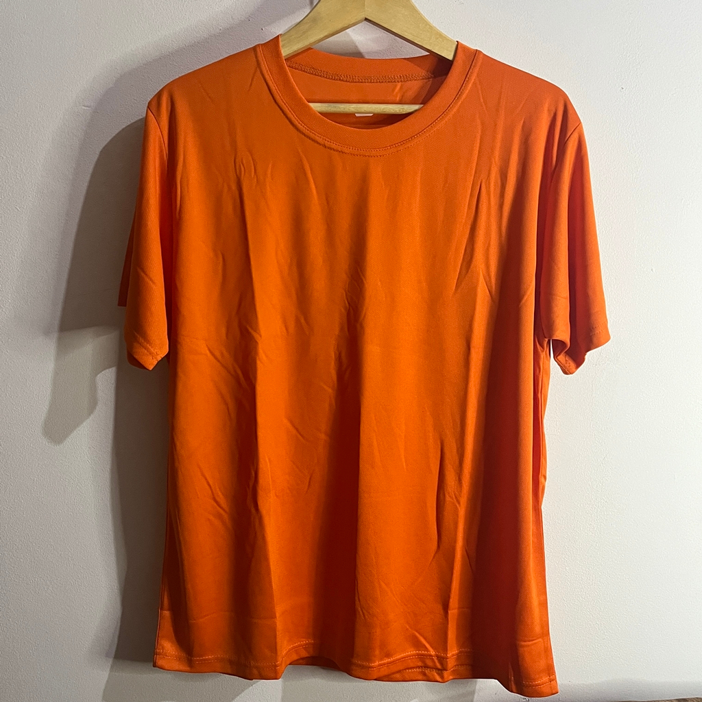 Kaos Running Dry Fit Baju Olahraga Lari Pria Gym Basket Futsal Basic Tee Pakaian Sport Lengan Pendek