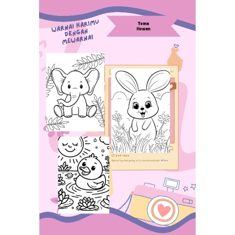 

GAMBAR SKETSA MEWARNAI TK SD / KERTAS MEWARNAI / BELAJAR MEWARNAI ~HEWAN PART 1