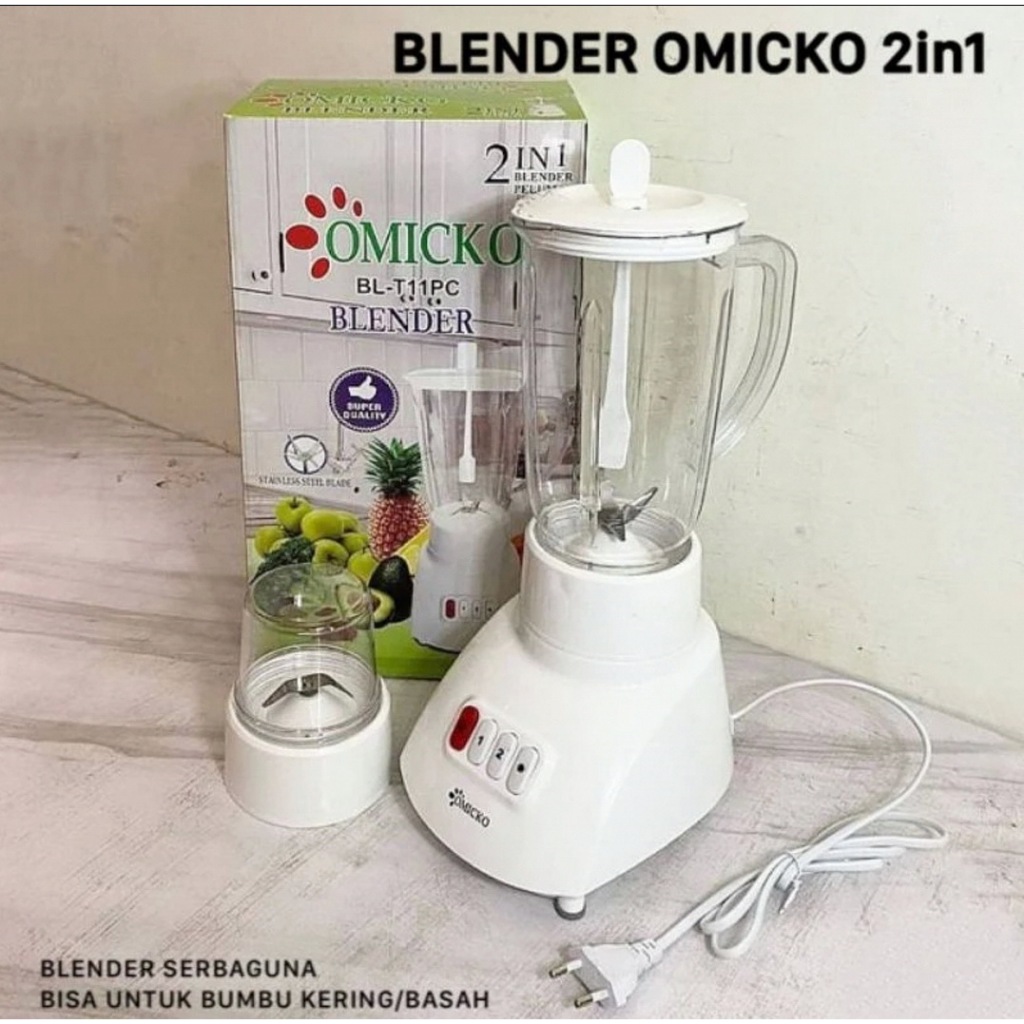 Blender 2in1 Serbaguna Blender Kaca Plastik Anti Pecah Multifungsi Siap Pakai AIO