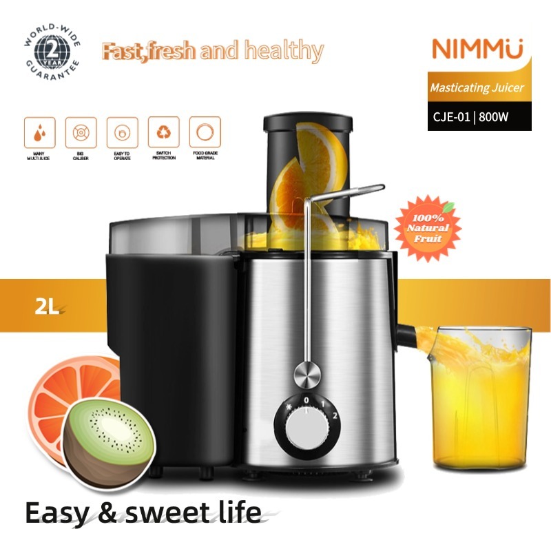 NIMMU Juicer Extractor 800W-Slow Juicer 99% Fresh Fruit Juice Blender -350Ml/ Juicer Extractor Phili