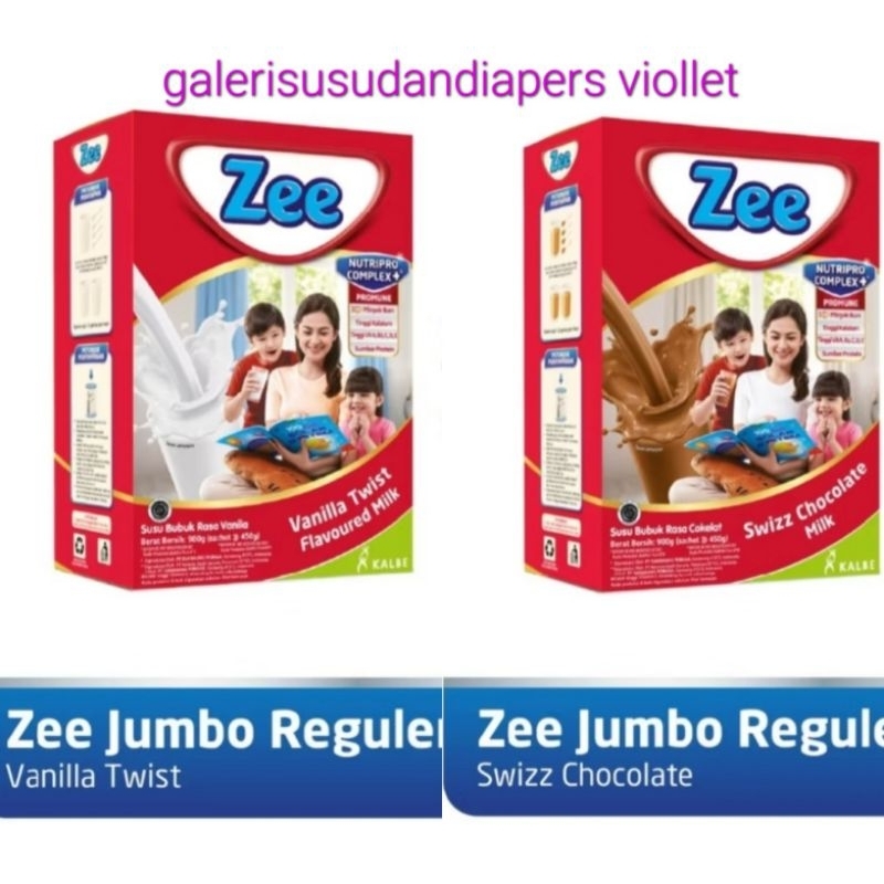 

Zee reguler jumbo pack coklat/vanila 875gr